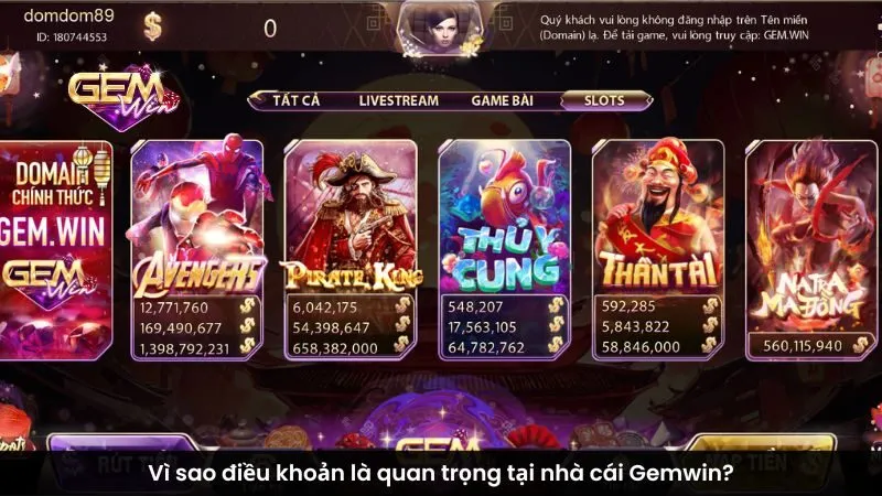 Vì sao điều khoản là quan trọng tại nhà cái Gemwin?